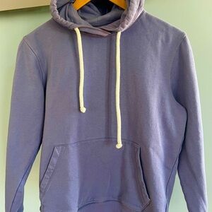 Pact Lavender Pullover Hoodie with Cream Drawstrings XS